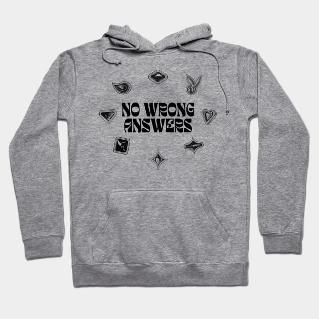 No Wrong Answers (Black/Bubble Windows) Hoodie by NextGenVanner